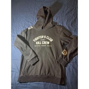 Kill Crew Fighters Club Hoodie Mens Medium Black Long Sleeve Pullover MMA
